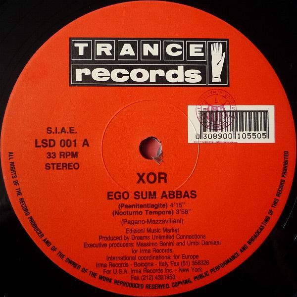 XOR - Ego Sum Abbas | Trance Records (LSD 001) - 3 XOR - Ego Sum Abbas | Trance Records (LSD 001) - 3