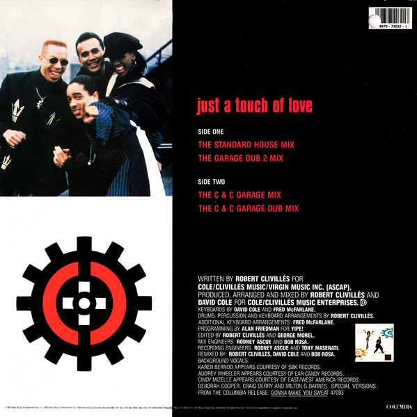 C + C Music Factory - Just A Touch Of Love | Columbia (44 74032) - 2 C + C Music Factory - Just A Touch Of Love | Columbia (44 74032) - 2
