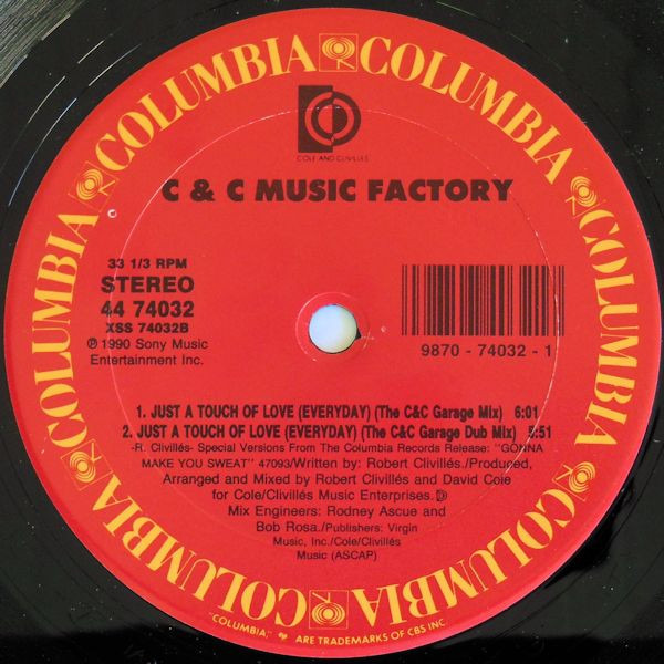 C + C Music Factory - Just A Touch Of Love | Columbia (44 74032) - 4 C + C Music Factory - Just A Touch Of Love | Columbia (44 74032) - 4