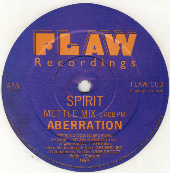 Aberration - Spirit | Flaw Recordings (FLAW 003) - main Aberration - Spirit | Flaw Recordings (FLAW 003) - main