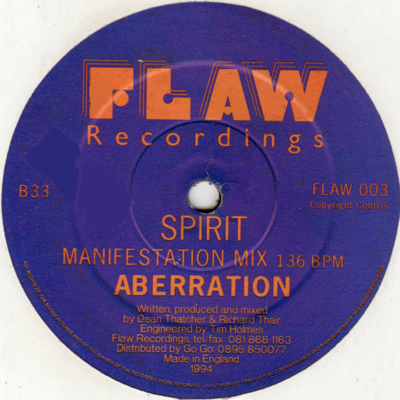 Aberration - Spirit | Flaw Recordings (FLAW 003) - 2 Aberration - Spirit | Flaw Recordings (FLAW 003) - 2