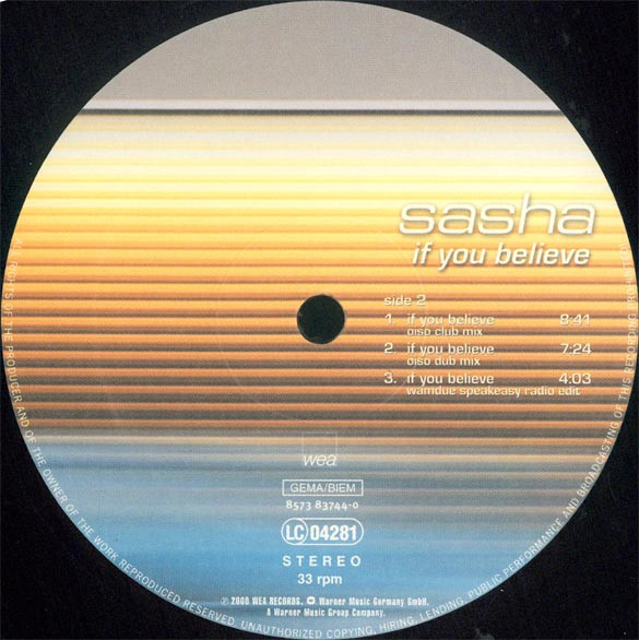 Sasha - Chemical Reaction | WEA Records (8573 83744-0) - 4 Sasha - Chemical Reaction | WEA Records (8573 83744-0) - 4