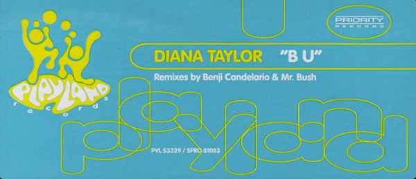 Diana Taylor - B U | Playland Records (SPRO 81083) - 3 Diana Taylor - B U | Playland Records (SPRO 81083) - 3