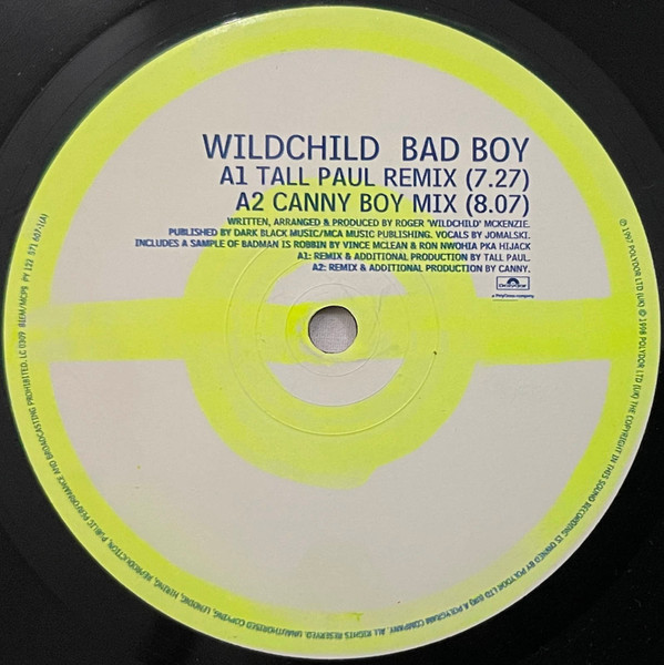 Wildchild  &  Jomalski - Badboy | Polydor (571 607-1) - 3