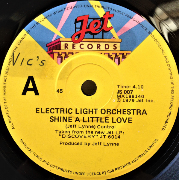 Electric Light Orchestra - Shine A Little Love | Jet Records (JS 007) - main