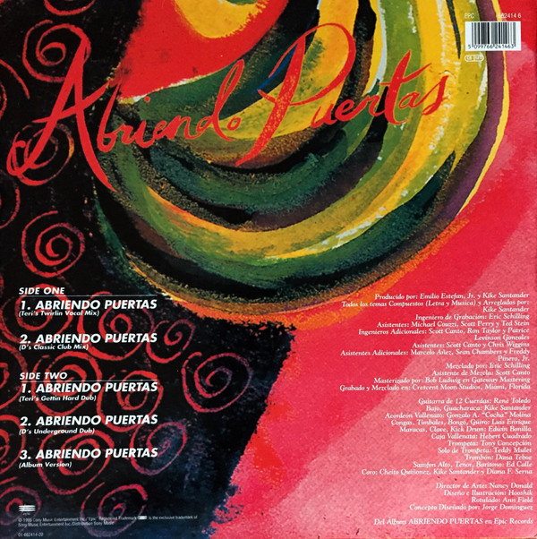Gloria Estefan - Abriendo Puertas | Epic (EPC 662414 6) - 2 Gloria Estefan - Abriendo Puertas | Epic (EPC 662414 6) - 2