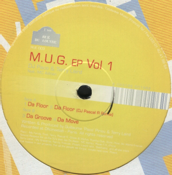 Paco & Terry Laird Feat. MC Adrian - M.U.G. EP Vol 1 | Rue Du Louvre (RUE 003) - main Paco & Terry Laird Feat. MC Adrian - M.U.G. EP Vol 1 | Rue Du Louvre (RUE 003) - main