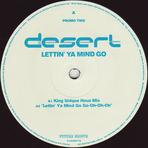 Desert - Lettin' Ya Mind Go (Promo Two) | Future Groove (P12 FGR 017 R)
