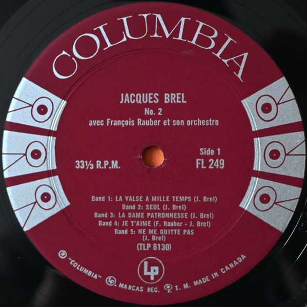 Jacques Brel - No. 2 | Columbia (FL 249) - 3