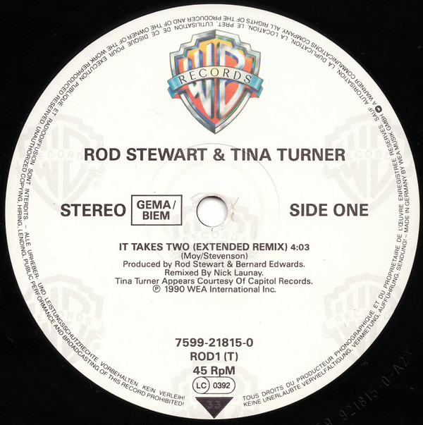 Rod Stewart & Tina Turner - It Takes Two | Warner Bros. Records (7599-21815-0) - 3 Rod Stewart & Tina Turner - It Takes Two | Warner Bros. Records (7599-21815-0) - 3
