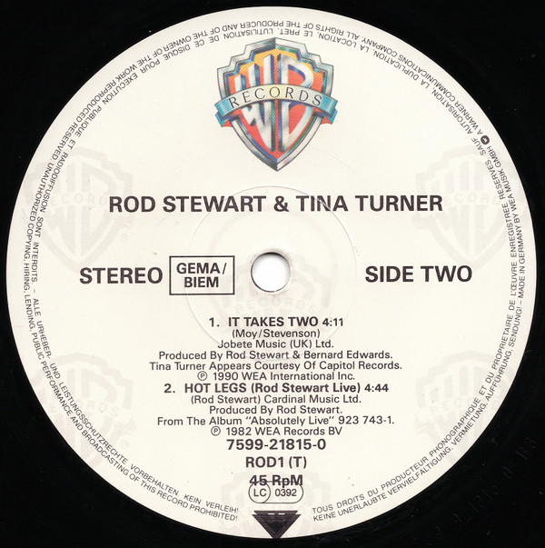 Rod Stewart & Tina Turner - It Takes Two | Warner Bros. Records (7599-21815-0) - 4 Rod Stewart & Tina Turner - It Takes Two | Warner Bros. Records (7599-21815-0) - 4