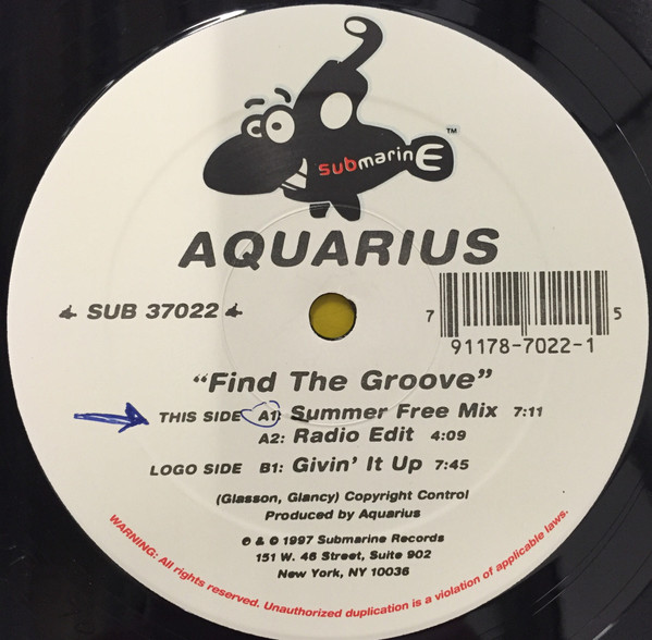 Aquarius - Find The Groove | Submarine (SUB 37022)