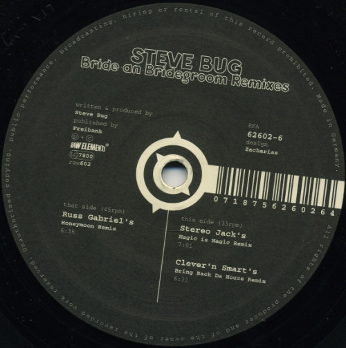 Steve Bug - Bride And Bridegroom (Remixes) | Raw Elements (raw602) - 2 Steve Bug - Bride And Bridegroom (Remixes) | Raw Elements (raw602) - 2
