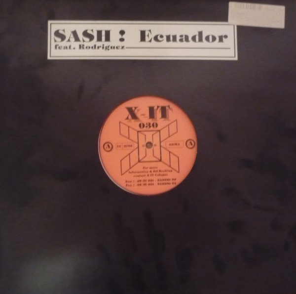 Sash!  &  Rodriguez - Ecuador | X-IT Records (X-IT 030) - main