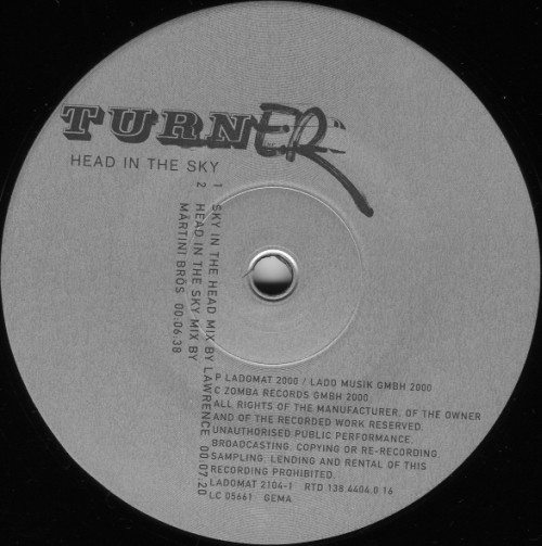 Turner - Head In The Sky | Ladomat 2000 (LADOMAT 2104-0) - 4 Turner - Head In The Sky | Ladomat 2000 (LADOMAT 2104-0) - 4