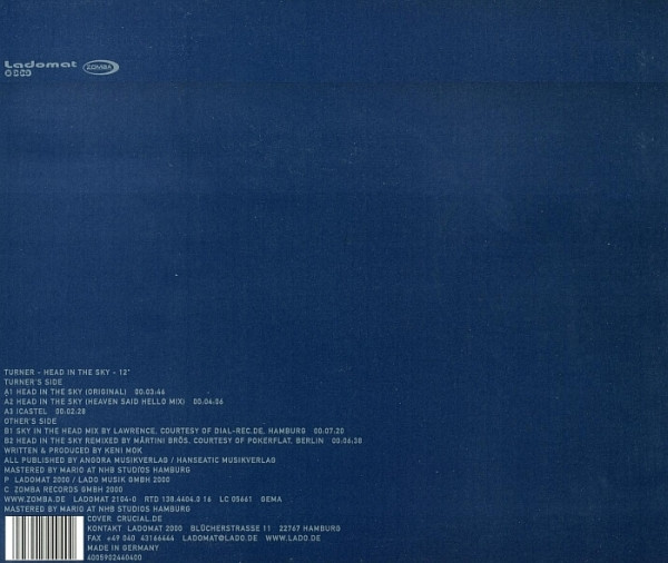 Turner - Head In The Sky | Ladomat 2000 (LADOMAT 2104-0) - 2 Turner - Head In The Sky | Ladomat 2000 (LADOMAT 2104-0) - 2