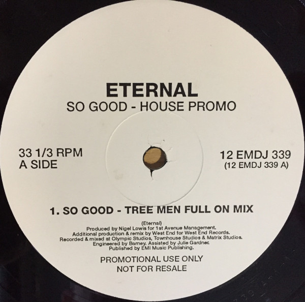 Eternal - So Good - House Promo | EMI (12 EMDJ 339) - main