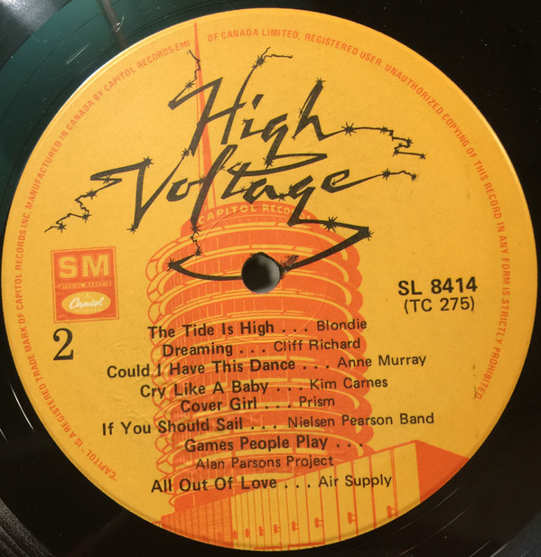 Various - High Voltage [Vinyl] | K-tel (TC275) - 4