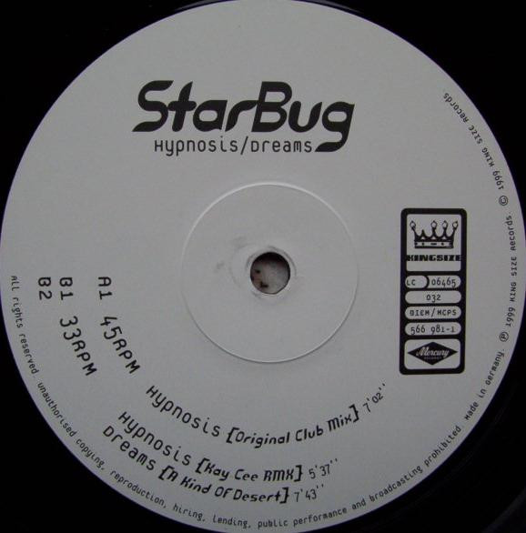 StarBug - Hypnosis | King Size Records (Kingsize 032) - 2 StarBug - Hypnosis | King Size Records (Kingsize 032) - 2