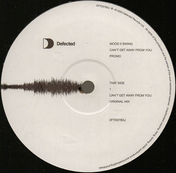Mood II Swing - Can't Get Away From You | Defected (DFTD078DJ)