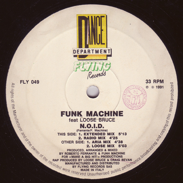 Funk Machine Feat. Loose Bruce - N.O.I.D. | Flying Records (FLY 049) - 2 Funk Machine Feat. Loose Bruce - N.O.I.D. | Flying Records (FLY 049) - 2