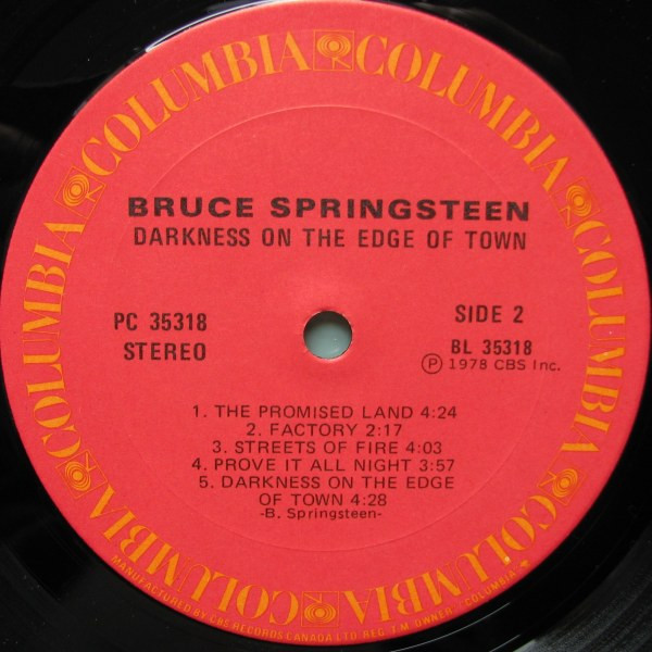 Bruce Springsteen - Darkness On The Edge Of Town | Columbia (PC 35318) - 4 Bruce Springsteen - Darkness On The Edge Of Town | Columbia (PC 35318) - 4