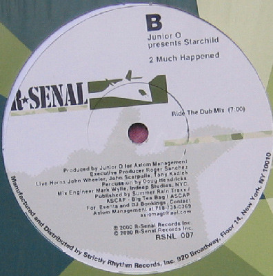 Junior O Presents Starchild - 2 Much Happened | R-Senal (RSNL 007) - 2 Junior O Presents Starchild - 2 Much Happened | R-Senal (RSNL 007) - 2