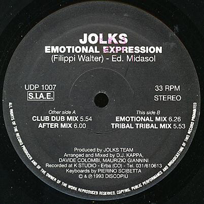 Jolks - Emotional Expression | UDP (UDP 1007) - 2