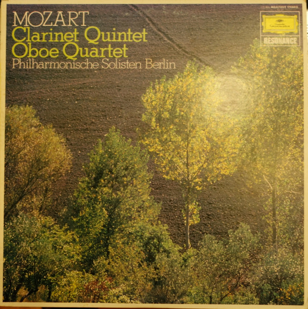 Mozart , Philharmonische Solisten Berlin - Clarinet Quintet ∙ Oboe Quartet | Deutsche Grammophon (MGX7059)