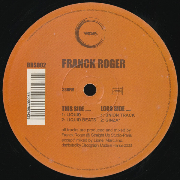 Franck Roger - Liquid | Betino's Record Sound (BRS002)