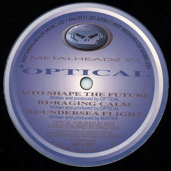 Optical - To Shape The Future | Metalheadz (MET H 027) - 3