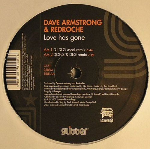 Dave Armstrong & RedRoche - Love Has Gone | Glitter (GT51) - 2 Dave Armstrong & RedRoche - Love Has Gone | Glitter (GT51) - 2