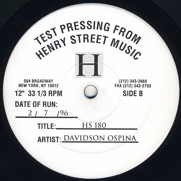 Davidson Ospina - The Chronicles | Henry Street Music (HS 180) - 2 Davidson Ospina - The Chronicles | Henry Street Music (HS 180) - 2