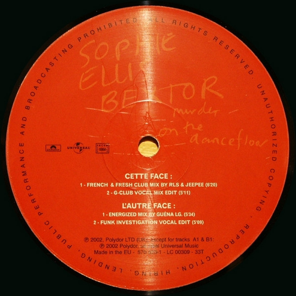 Sophie Ellis-Bextor - Murder On The Dancefloor | Polydor (570 620-1) - 4 Sophie Ellis-Bextor - Murder On The Dancefloor | Polydor (570 620-1) - 4