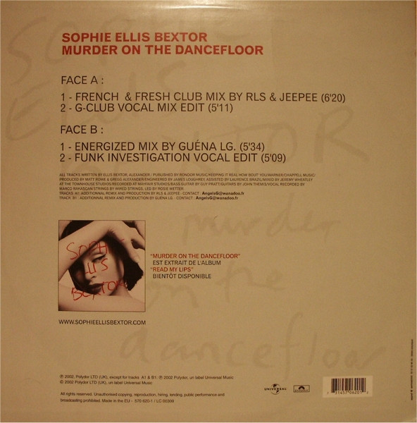 Sophie Ellis-Bextor - Murder On The Dancefloor | Polydor (570 620-1) - 2 Sophie Ellis-Bextor - Murder On The Dancefloor | Polydor (570 620-1) - 2