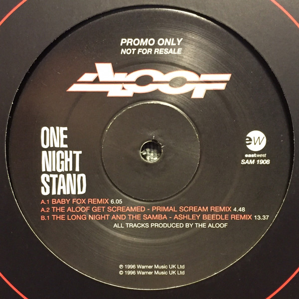 The Aloof - One Night Stand | EastWest (SAM 1908) - 3