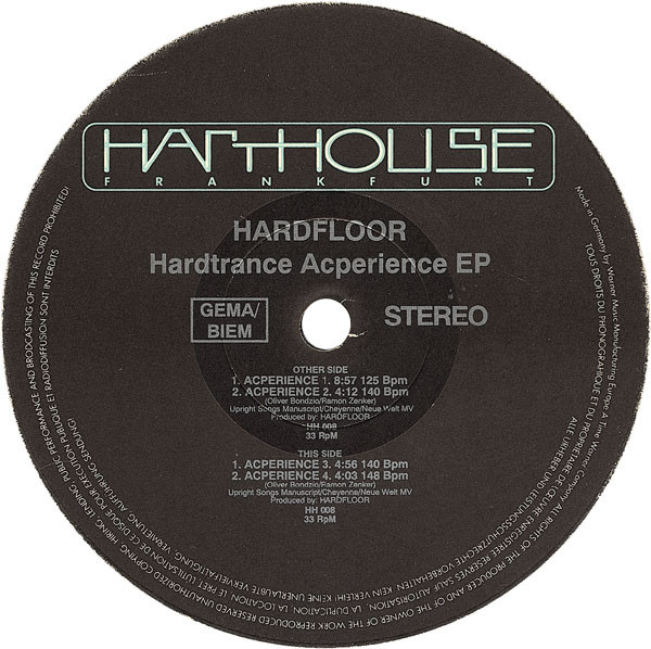 Hardfloor - Hardtrance Acperience EP | Harthouse (HH 008)