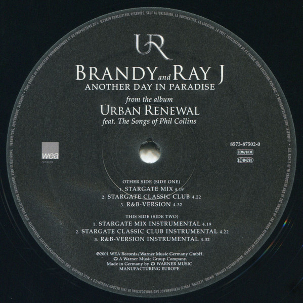 Brandy & Ray J - Another Day In Paradise | WEA Records (8573-87502-0) - 3 Brandy & Ray J - Another Day In Paradise | WEA Records (8573-87502-0) - 3