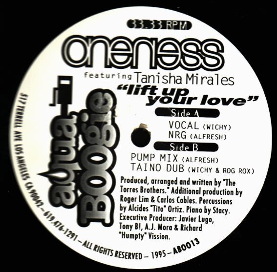 Oneness Featuring Tanisha Mirales - Lift Up Your Love | Aqua Boogie Records (AB0013) - main Oneness Featuring Tanisha Mirales - Lift Up Your Love | Aqua Boogie Records (AB0013) - main
