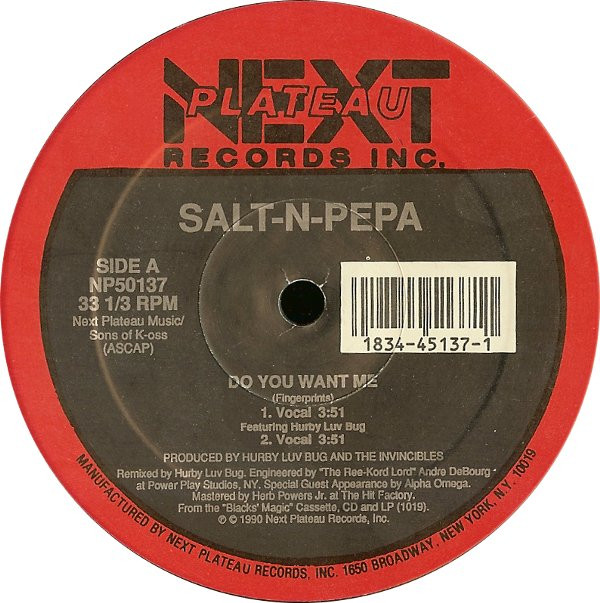 Salt 'N' Pepa - Do You Want Me | Next Plateau Records Inc. (NP50137)