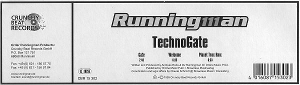 Runningman - Techno Gate | Crunchy Beat Records (CBR 15 302) - 5 Runningman - Techno Gate | Crunchy Beat Records (CBR 15 302) - 5