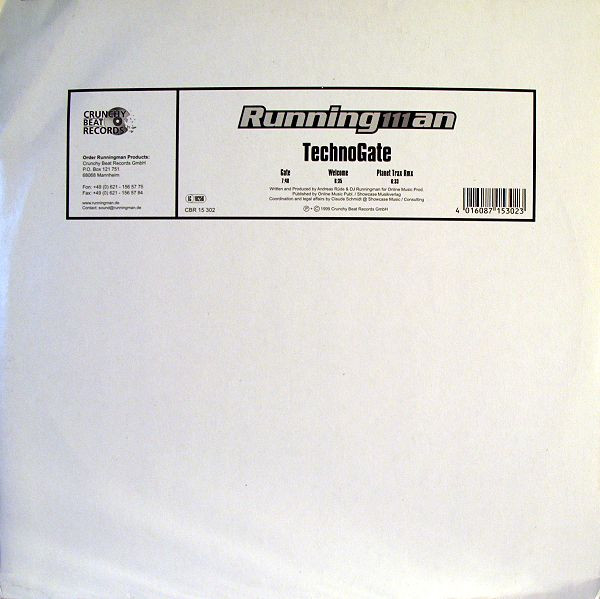 Runningman - Techno Gate | Crunchy Beat Records (CBR 15 302) - 2 Runningman - Techno Gate | Crunchy Beat Records (CBR 15 302) - 2