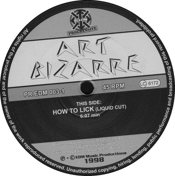 Art Bizarre - How To Lick | EDM Progressive (PR EDM 003-1) - 2