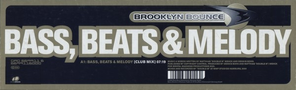 Brooklyn Bounce - Bass, Beats & Melody | Dance Division (DAD 669911 6) - 4 Brooklyn Bounce - Bass, Beats & Melody | Dance Division (DAD 669911 6) - 4
