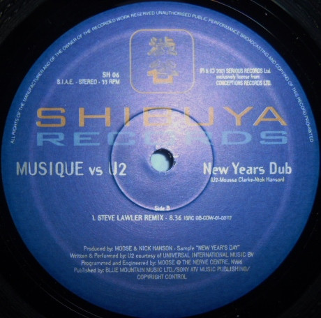 Musique vs. U2 - New Years Dub | NoiseMaker (NM 026) - 5