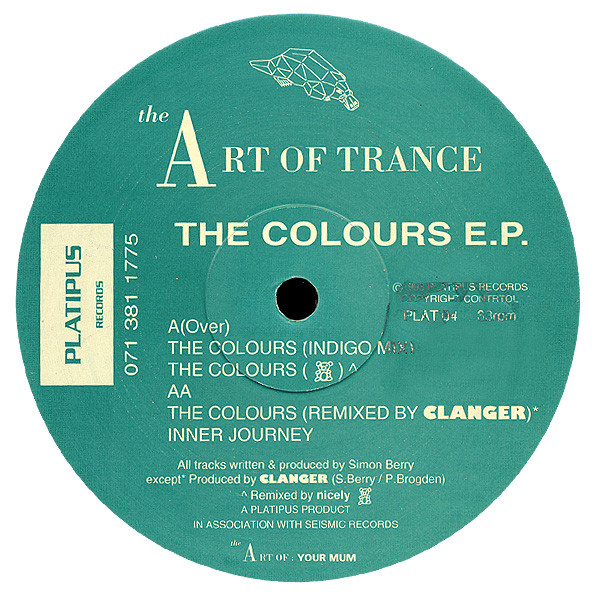 Art Of Trance - The Colours E.P. | Platipus (PLAT 04) Art Of Trance - The Colours E.P. | Platipus (PLAT 04)