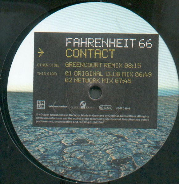 Fahrenheit 66 - Contact | Unsubmissive Records (USM 049-6) - 4 Fahrenheit 66 - Contact | Unsubmissive Records (USM 049-6) - 4