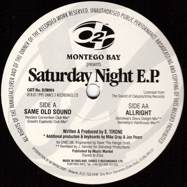 Montego Bay - Saturday Night E.P | Dance 2 Recordings (D2R 004) - 4 Montego Bay - Saturday Night E.P | Dance 2 Recordings (D2R 004) - 4