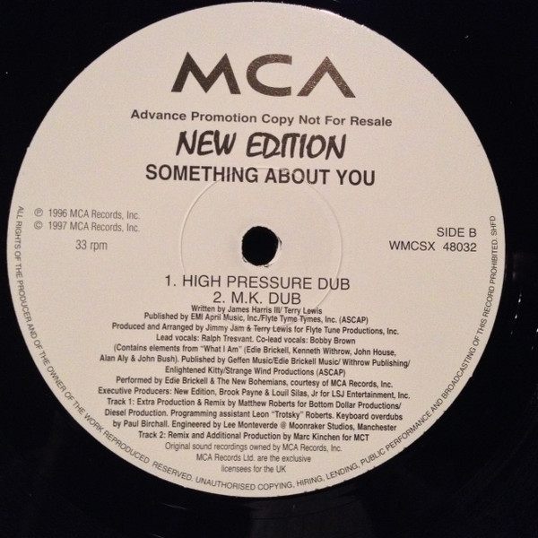 New Edition - Something About You | MCA Records (WMCSX 48032) - 4 New Edition - Something About You | MCA Records (WMCSX 48032) - 4