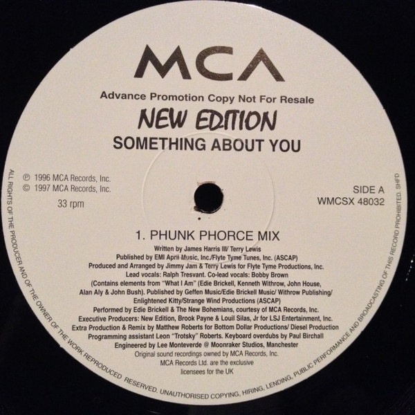 New Edition - Something About You | MCA Records (WMCSX 48032) - 3 New Edition - Something About You | MCA Records (WMCSX 48032) - 3